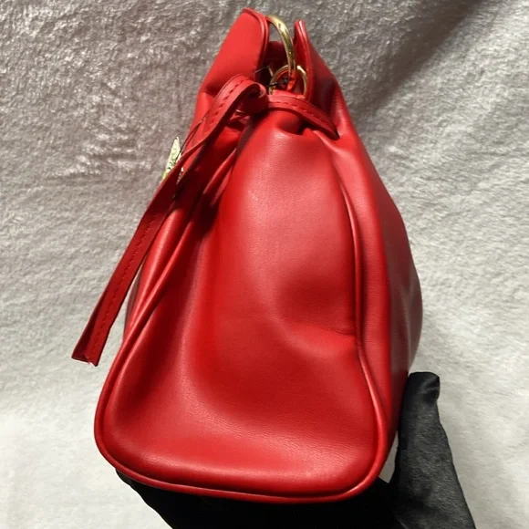 Red and gold badgly Mishka bumpling Handbag - Picture 4 of 14